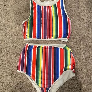 Serape high waisted swimsuit